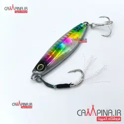 طعمه جیگ ماهیگیری samurai وزن 40 گرم کد 105 رنگین کمان