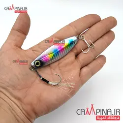 طعمه جیگ ماهیگیری samurai وزن 60 گرم کد 205 رنگین کمان