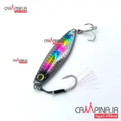 طعمه جیگ ماهیگیری samurai وزن 60 گرم کد 205 رنگین کمان