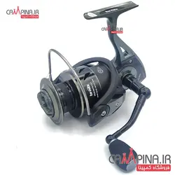 چرخ ماهیگیری بنکس مدل ZE6000 گیربکسی با دسته، پایه و اسپول فلز