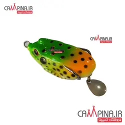 طعمه قورباغه ماهیگیری طرح دم لانسه ای بسته 5 تایی