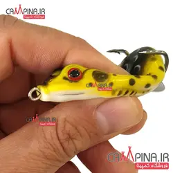 طعمه قورباغه ماهیگیری طرح دم لانسه ای بسته 5 تایی