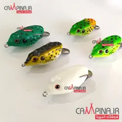 طعمه قورباغه ماهیگیری طرح دم لانسه ای بسته 5 تایی