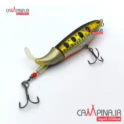 طعمه دوتکه دم چرخان رنگ طلایی 8 سانت 13 گرم