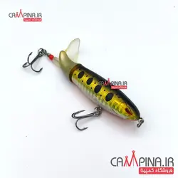 طعمه دوتکه دم چرخان رنگ طلایی 8 سانت 13 گرم