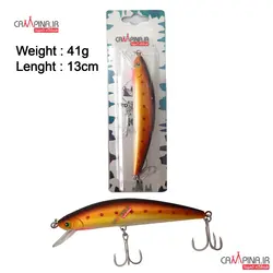 لور ماهیگیری manjoo وزن 41 گرم رنگ قهوه ای