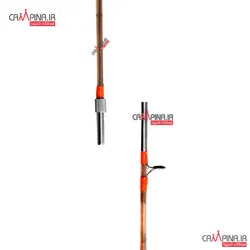 چوب دو تکه تو پر آلبااستار نارنجی طول 1.50 متر اتصال پیچی