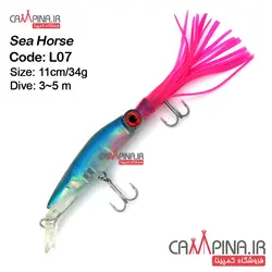 طعمه ماهیگیری SEA HORSE طرح اسکوئید مدل L07