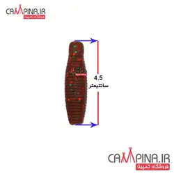 طعمه جیگ ژله ای iLure به مهراه قلاب و سرب بسته 10 عددی رنگ قهوه ای