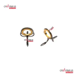 حلقه دو پایه ضد زنگ چوب چند تکه سایز 16