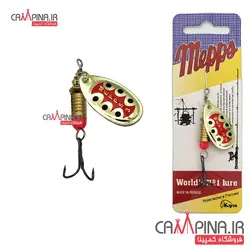 لانسه ماهیگیری mepps3 سایز 3 - خال سوسکی زمینه طلایی