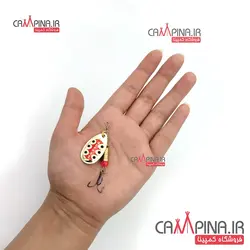 لانسه ماهیگیری mepps3 سایز 3 - خال سوسکی زمینه طلایی