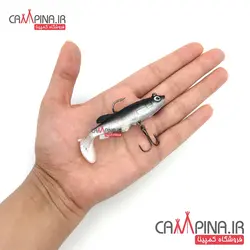 ماهی ژله ای نقره ای کمر مشکی برند five stars کد 108