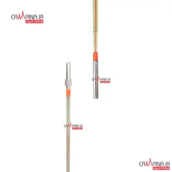 چوب دو تکه تو پر آلبااستار نارنجی طول 2.70 متر اتصال پیچی