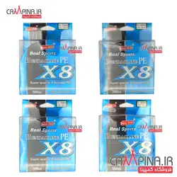 نخ ابریشمی 8 لایه Real Sports طول 300 متری