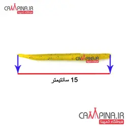 طعمه جیگ ژله ای iLure طول 15 سانت بسته 6 عددی رنگ زرد