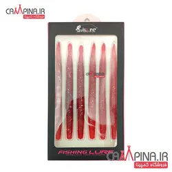 طعمه جیگ ژله ای iLure طول 15 سانت بسته 6 عددی رنگ قرمز