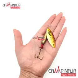 لانسه meppsF3 طرح فشنگی باریک کاراملی خالدار سایز 3 وزن 24 گرم