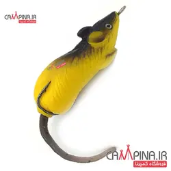 طعمه ماهیگیری موش مصنوعی ضد خزه رنگ زرد-مشکی