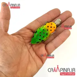 قورباغه سیلیکونی دم لانسه ای ضد خزه رنگ پرچمی