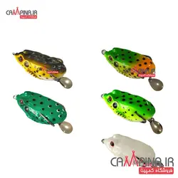 قورباغه سیلیکونی دم لانسه ای ضد خزه رنگ پرچمی