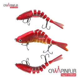 طعمه استخوانی 7 تکه قرمز کد 106RED طول 10 سانت 15 گرم