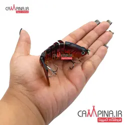 طعمه استخوانی 7 تکه طلایی قرمز کد 108GRD طول 10 سانت 15 گرم