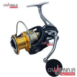 چرخ گیربکسی FBE6000 برند DEUKIO با دسته، پایه و اسپول فلز