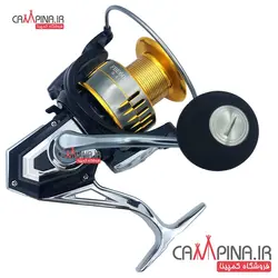 چرخ گیربکسی FBE6000 برند DEUKIO با دسته، پایه و اسپول فلز