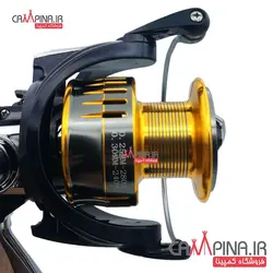 چرخ گیربکسی FBE6000 برند DEUKIO با دسته، پایه و اسپول فلز