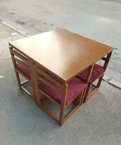 ناهار خوری مدل کم جا ۴ نفره مربع