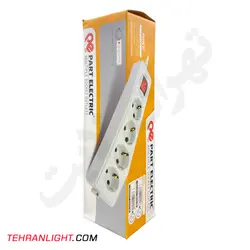 چند راهی برق چهارخانه ارتدار 3 متری مدل نیک کد294 پارت الکتریک