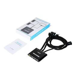 کی وی ام سوئیچ 2 پورت HDMI همراه کابل لایمستون مدل LS-HKC0201