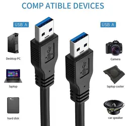 کابل لینک USB 3.0 تی سی تی مدل TC-U3CA12 طول 1.2 متر