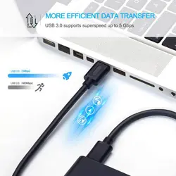 کابل لینک USB 3.0 تی سی تی مدل TC-U3CA12 طول 1.2 متر