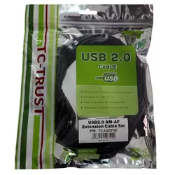 کابل افزایش طول 2.0 USB تی سی تی مدل TC-U2CF50 طول 5 متر