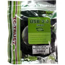 کابل افزایش طول 3.0 USB تی سی تی مدل TC-U3CF30 طول 3 متر