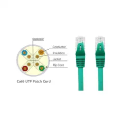 کابل شبکه کی نت CAT6 UTP مدل K-NCP6U100 طول 10 متر