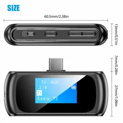 گیرنده و فرستنده بلوتوثی صدا با دو سر Type-c و USB مدل C32