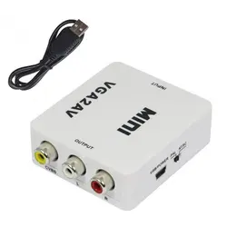 تبدیل VGA به AV ونتولینک مدل MINI با ورودی AUX صدا