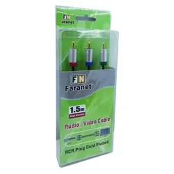 کابل ٣ به ٣ صدا و تصویر استریو فرانت مدل FN-A3C15 طول 1.5 متر