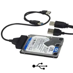 کابل تبدیل SATA به USB 3.0 همراه با کیس نگه دارنده