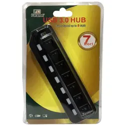 هاب هفت پورت USB 3.0 فرانت مدل FN-U3H701S به همراه کلید و آداپتور