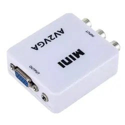 تبدیل AV به VGA وی نت مدل MINI با کابل صدا