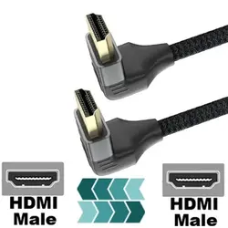 کابل HDMI دی-لینک مدل HCB-4AABLBR زاویه سوکت 90 درجه طول 1.5 متر