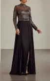 لباس مجلسی و شب ماکسی مدل فوژان دو تیکه
