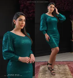 لباس مجلسی و شب کوتاه مدل رضوان