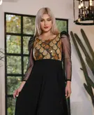 لباس مجلسی و شب ماکسی مدل نورا