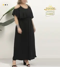 لباس مجلسی و ماکسی شب سایز بزرگ مدل 11365