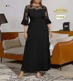 لباس مجلسی و ماکسی شب سایز بزرگ مدل 11408